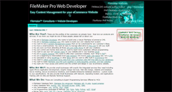Desktop Screenshot of filemakerwebdeveloper.com